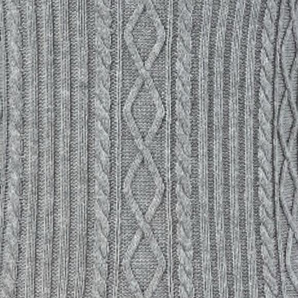 Talbots Sweater Peplum Crew Neck Cable Knit Light Gray Women’s Size Large - Picture 10 of 12